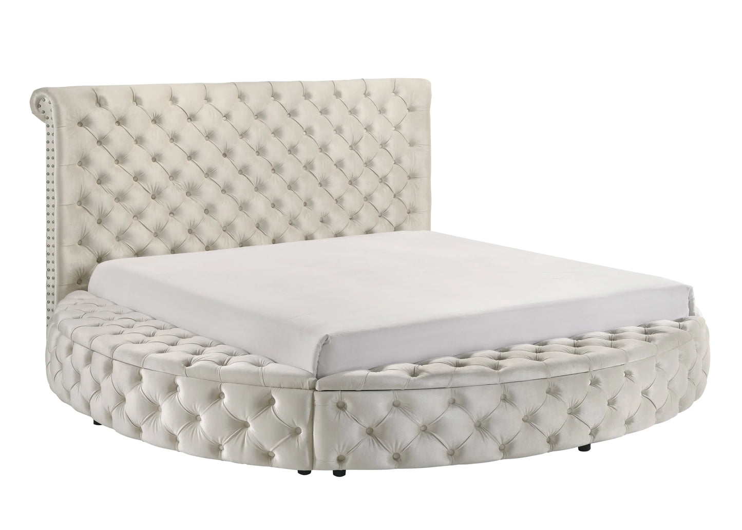 Brand New Queen Size Ivory Bed w/Storage