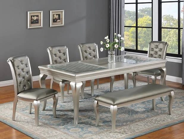 Brand New 6pc Champagne Color Dining Set