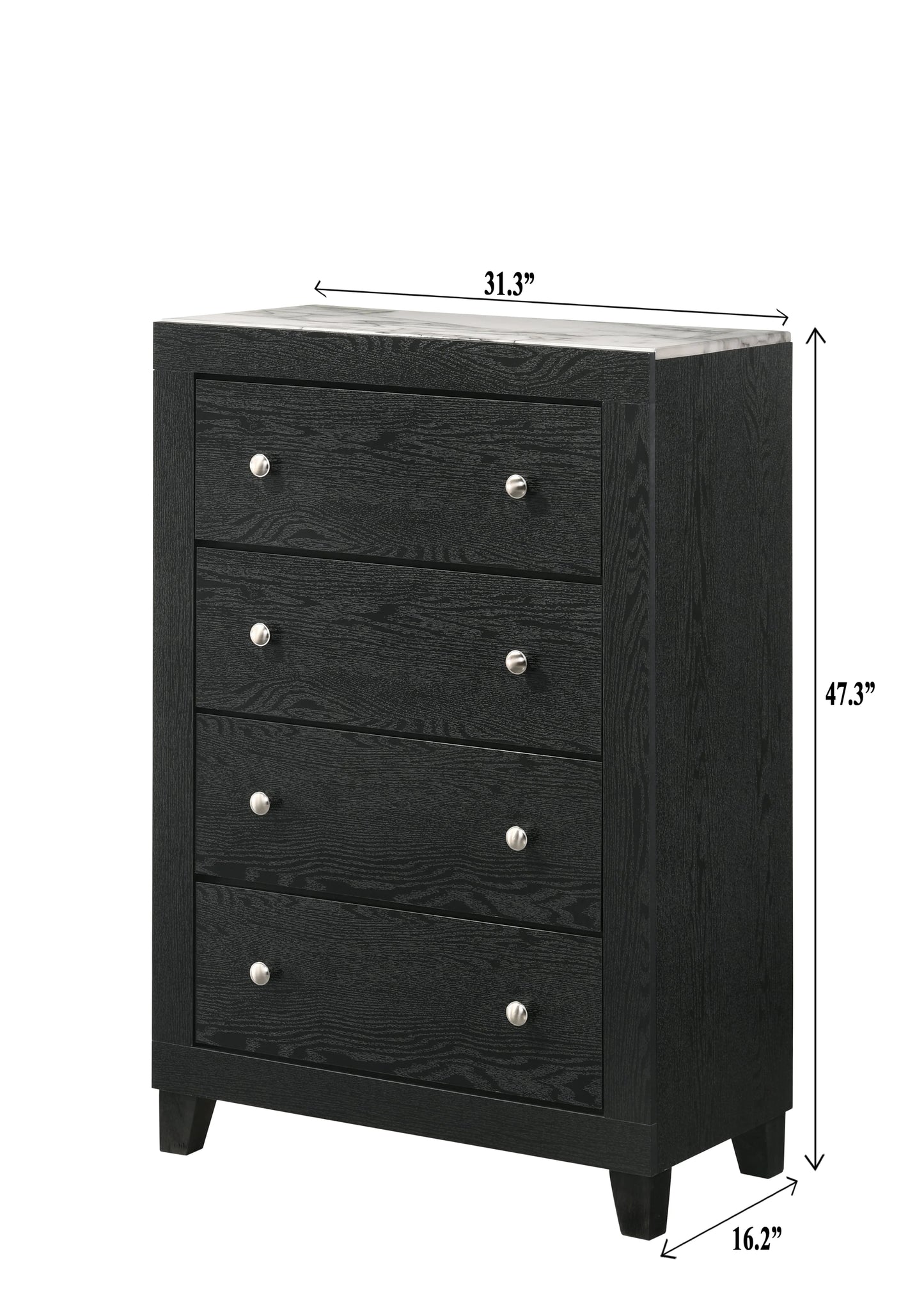 Brand New Black Size 4pc Bedroom Set (Queen or King)