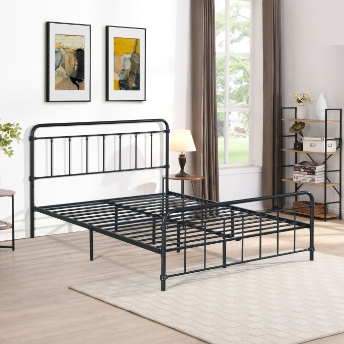 Brand New Black Metal Platform Bed (3 Sizes)