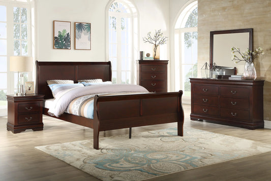 Brand New Cherry 4pc Bedroom Set (4 Sizes)