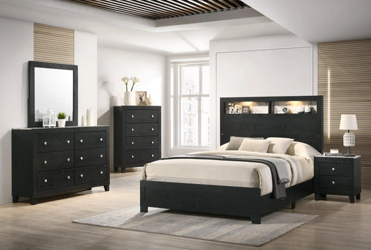Brand New Black Size 4pc Bedroom Set (Queen or King)