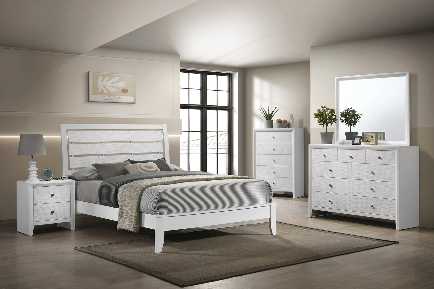 Brand New White 4pc Bedroom Set (Queen or King)