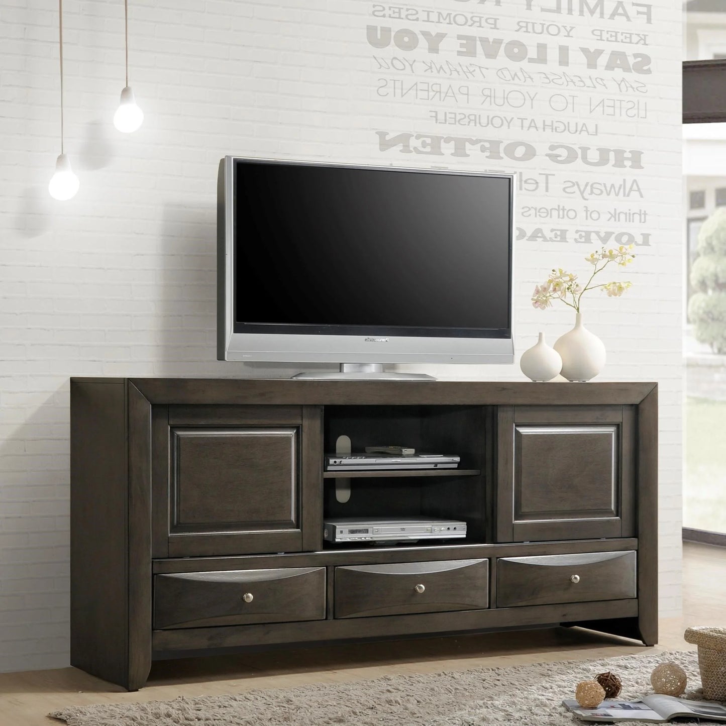 Brand New TV Stand (Grey or Cherry)