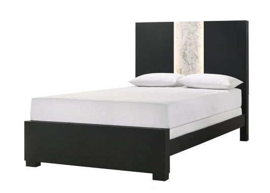 Brand New Black Bed w/LED Headboard (Queen or King)