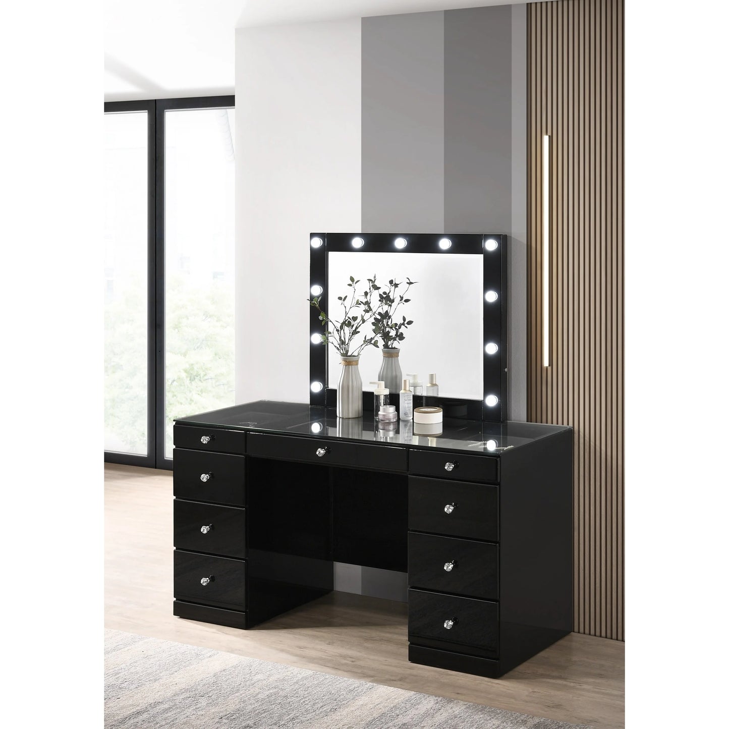 Brand New Wood Vanity with Mirror (2 Colors)