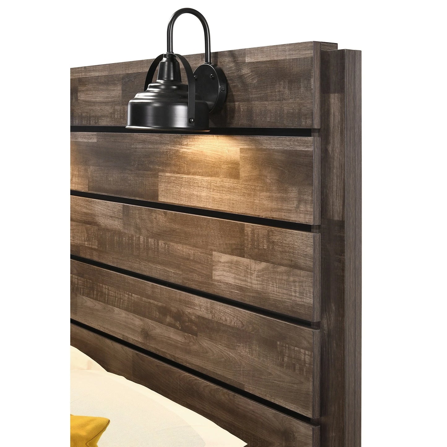 Brand New 4pc Rustic Brown 4pc Bedroom Set (Queen or King)