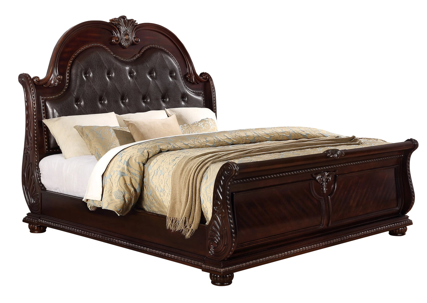 Brand New 4pc Cherry Bedroom Set (Queen or King)