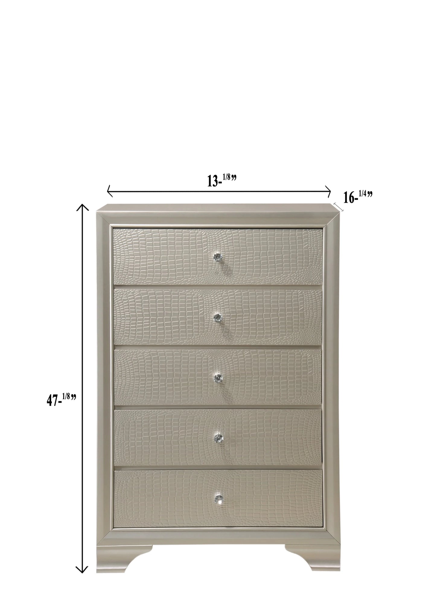Brand New Champagne 5-Drawer Chest