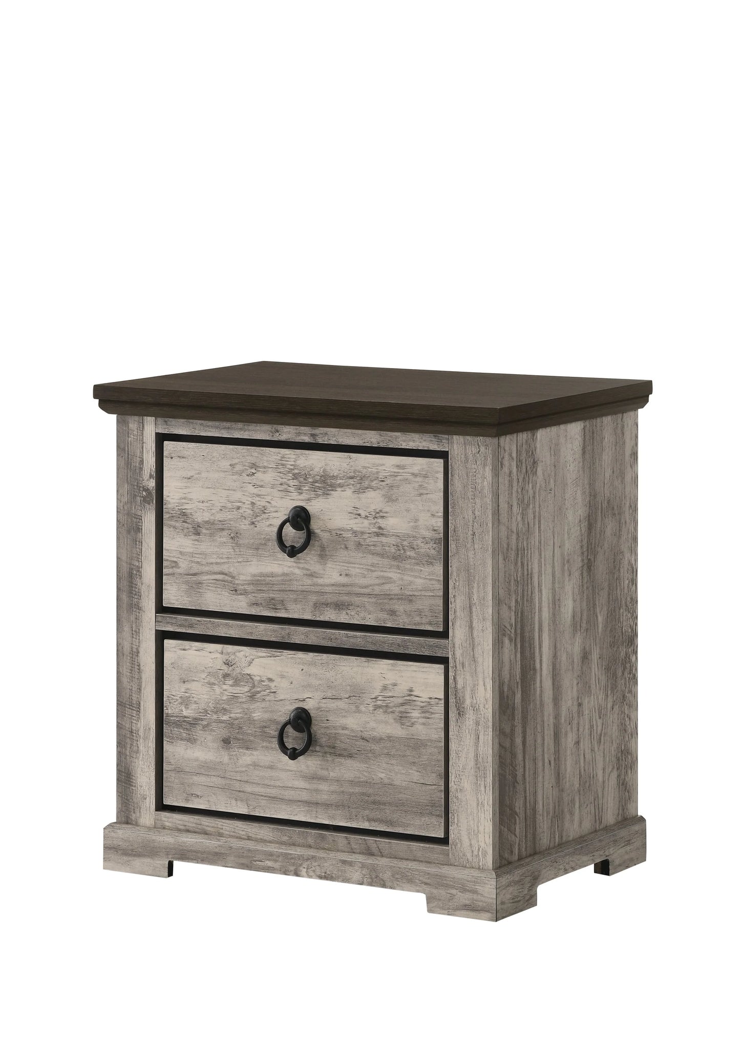 Brand New 4pc Rustic Grey Post Bedroom Set (Queen or King)