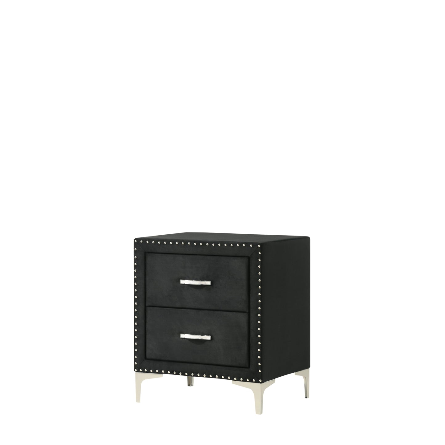 Brand New 4pc Black Fabric Bedroom Set (Queen or King)