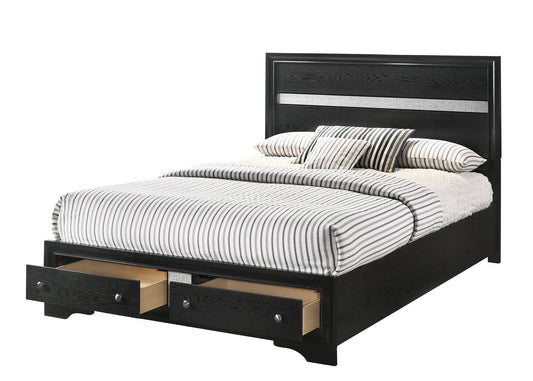 Brand New Black Storage Bed (Queen or King)