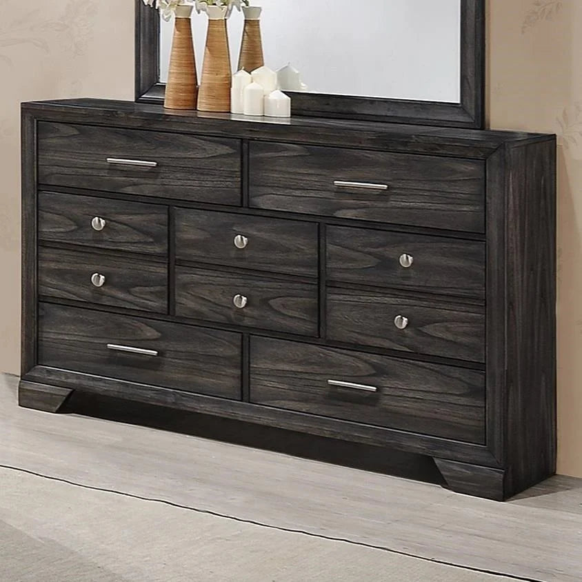 Brand New Dark Grey Dresser (Optional Mirror)