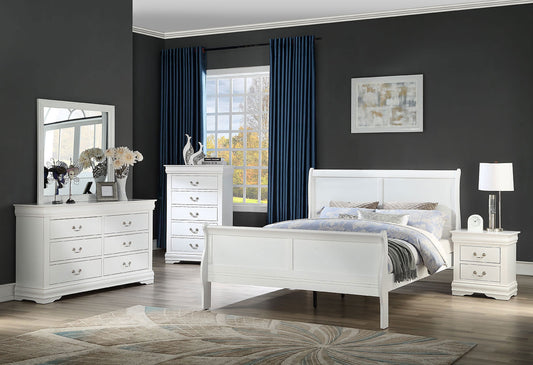 Brand New White 4pc Bedroom Set (4 Sizes)