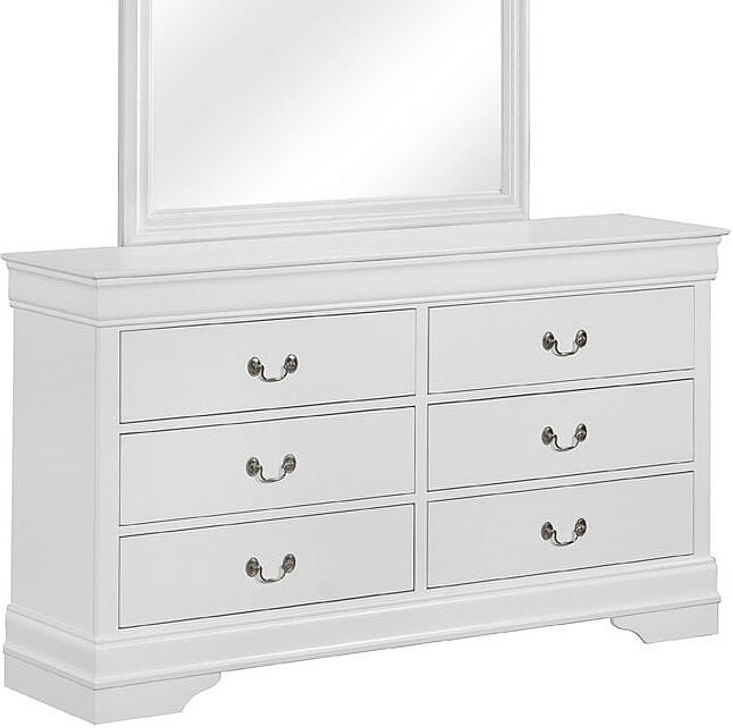 Brand New White 4pc Bedroom Set (4 Sizes)