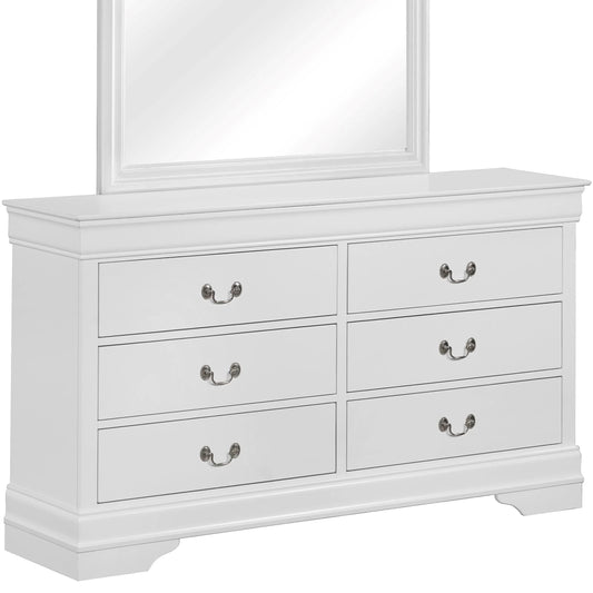 Brand New White 6 Drawer Dresser (Optional Mirror)