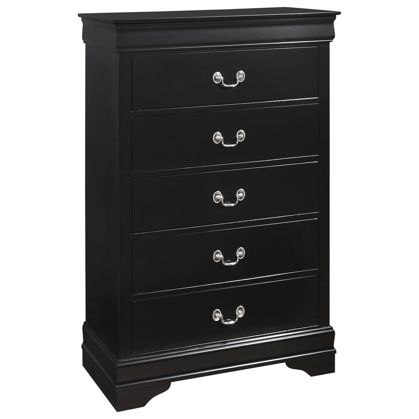 Brand New 5 Drawer Black tall Chest
