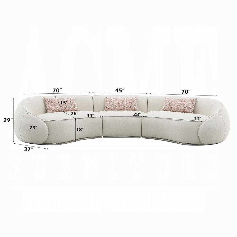 Brand New Sectional Sofa W/3 Pillows