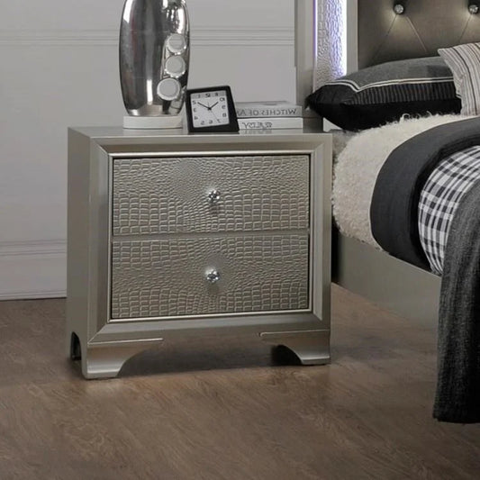 Brand New Champagne Nightstand