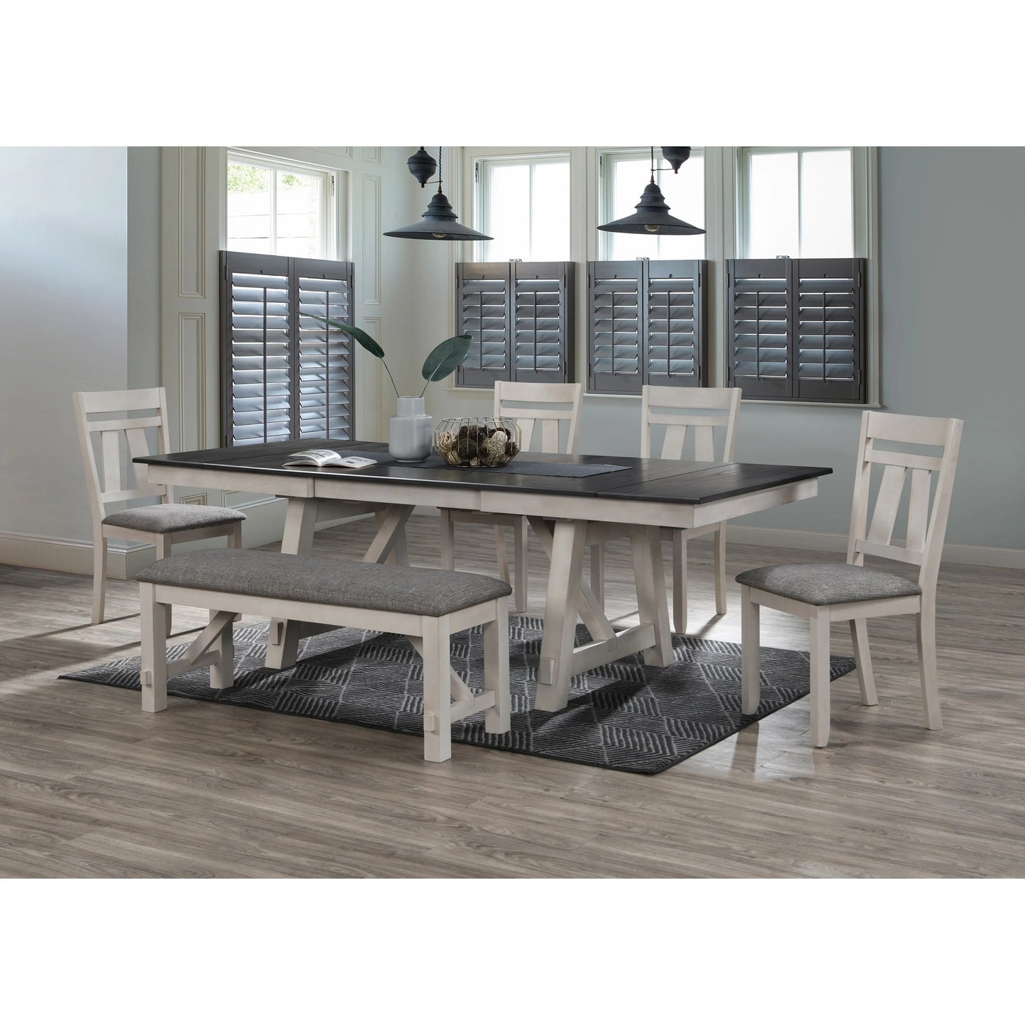 Brand New 6pc 2-Tone Dining Set