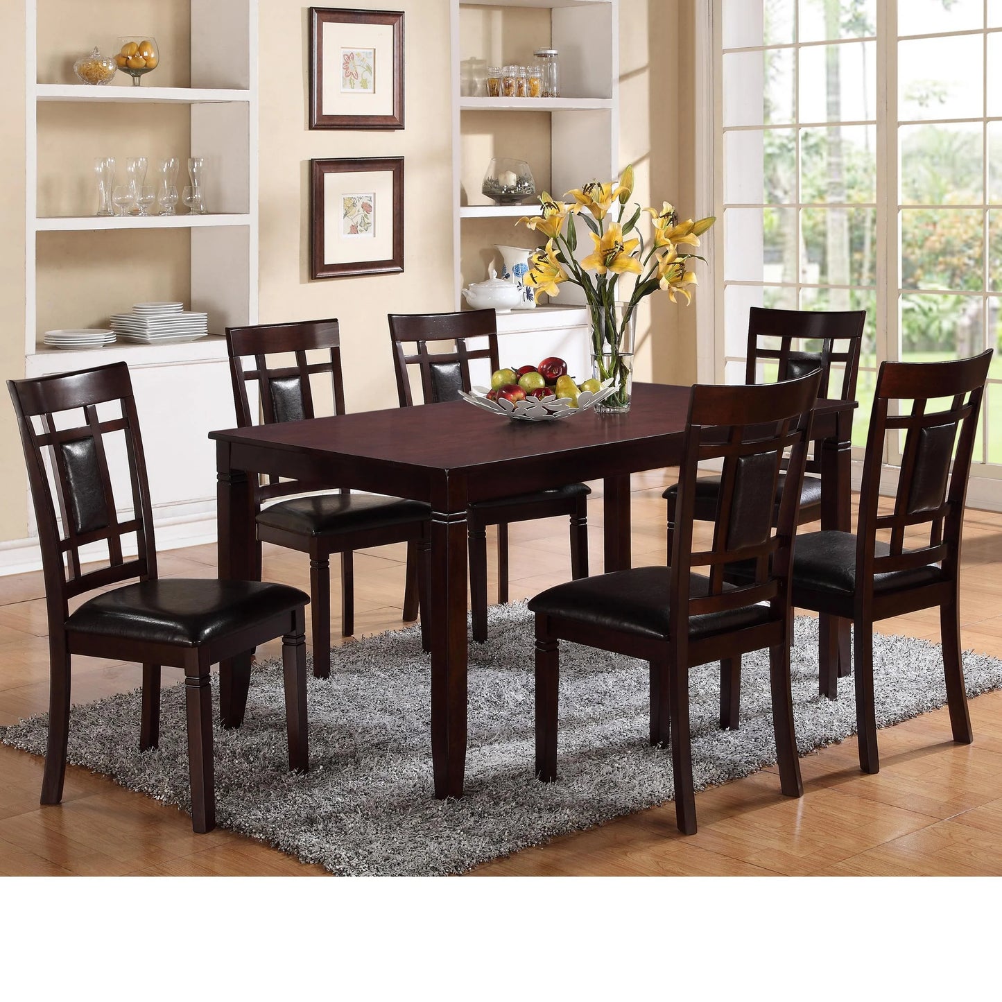 Brand New 7pc Espresso Dining Set